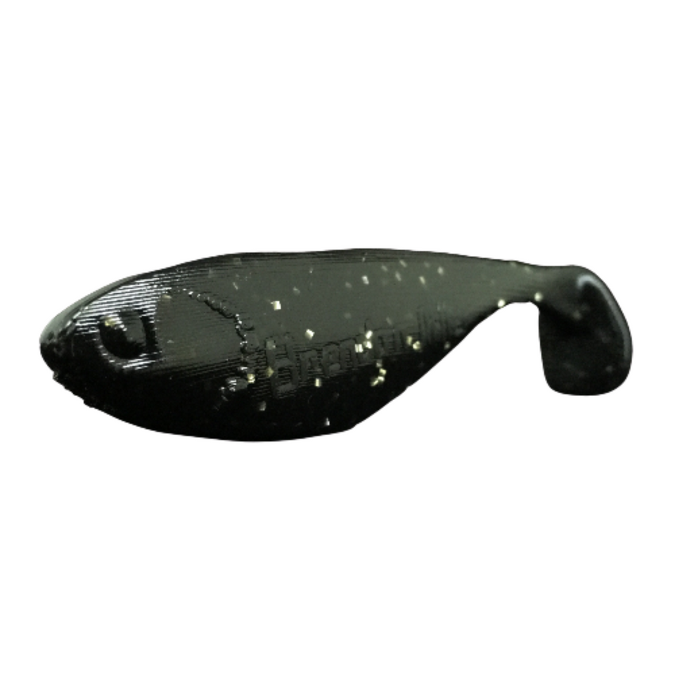 BRENDAN MILLER SIGNATURE SERIES SWIMBAIT BLACK W/ SILVER AND GOLD GLITTER