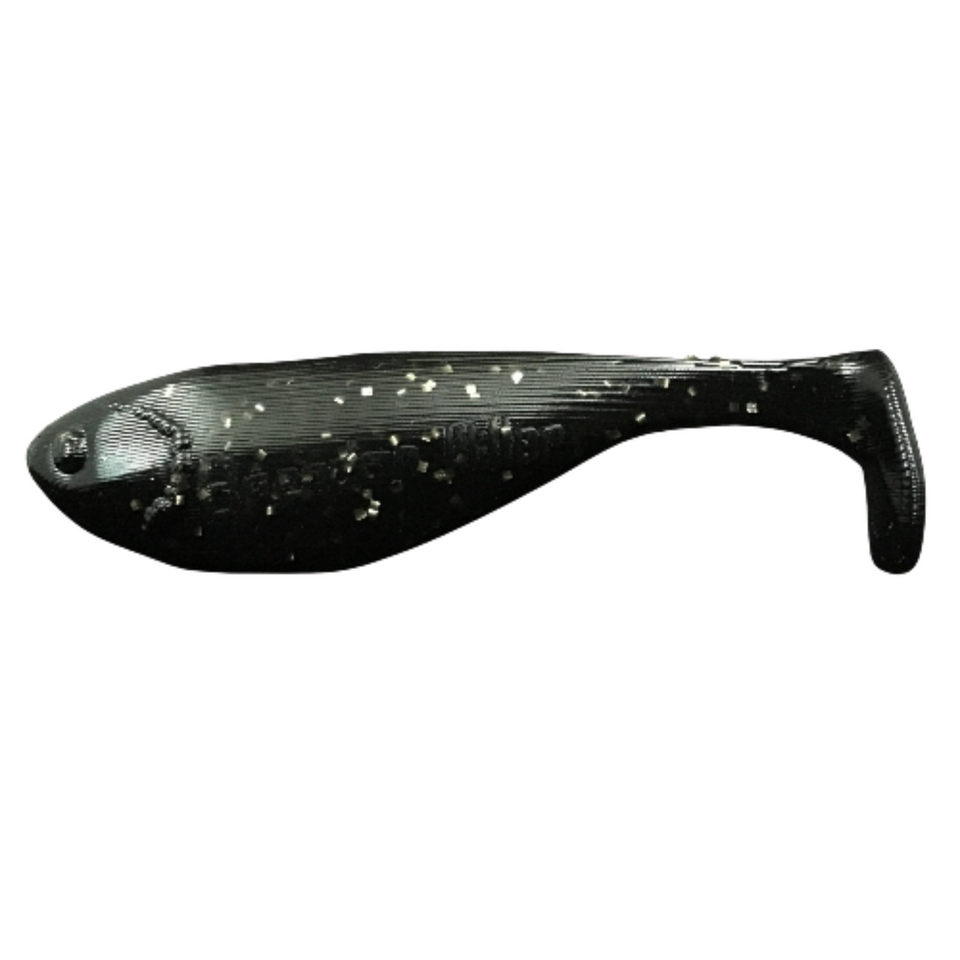 BRENDAN MILLER SIGNATURE SERIES SWIMBAIT BLACK W/ SILVER AND GOLD GLITTER