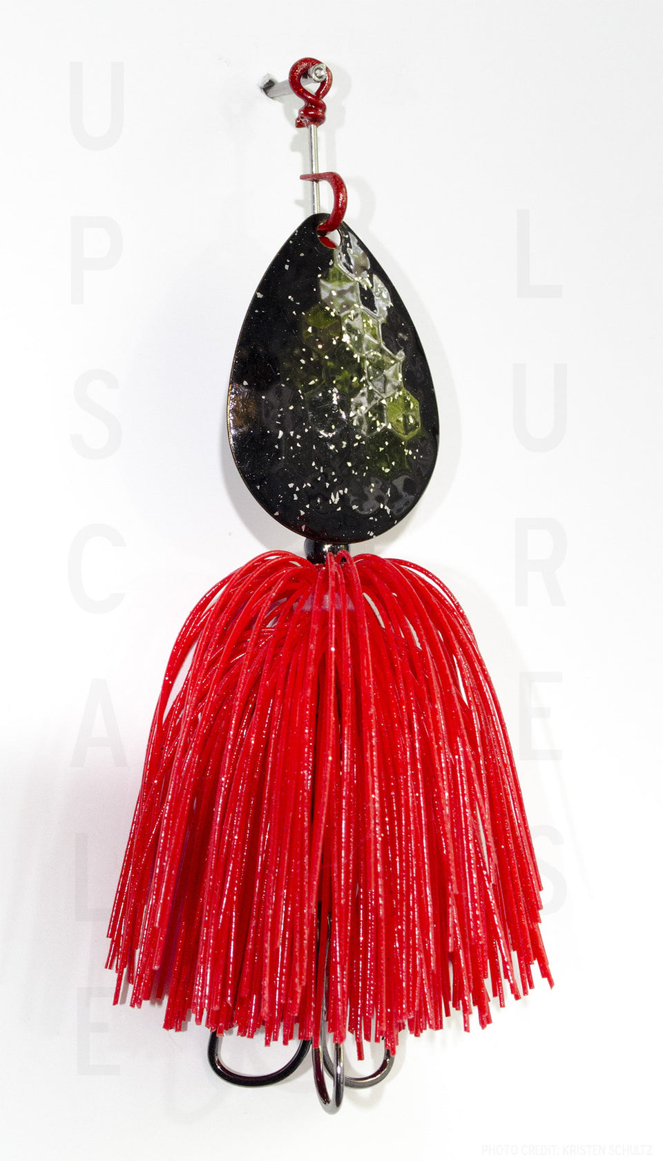 Nifty Fifty Spinner Bait Black/Red 5.5 Inches