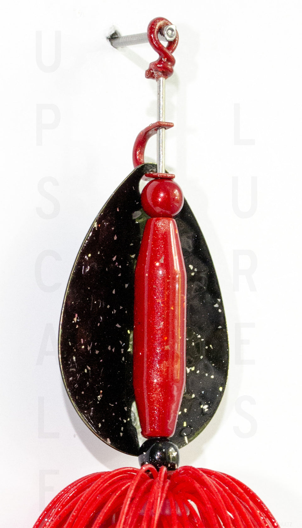 Nifty Fifty Spinner Bait Black/Red 5.5 Inches