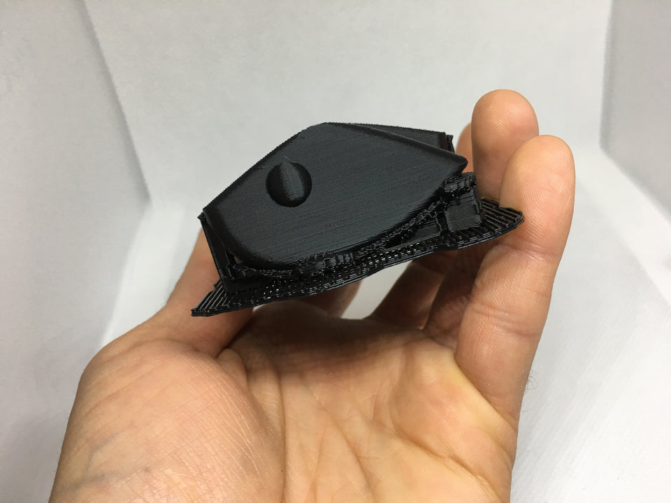 ADJUSTABLE WEIGHT LIPLESS CRANKBAIT BLANKS 3D PRINTED(BLACK)