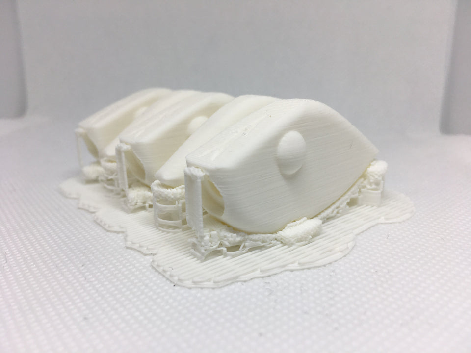 ADJUSTABLE WEIGHT LIPLESS CRANKBAIT BLANKS 3D PRINTED (WHITE)