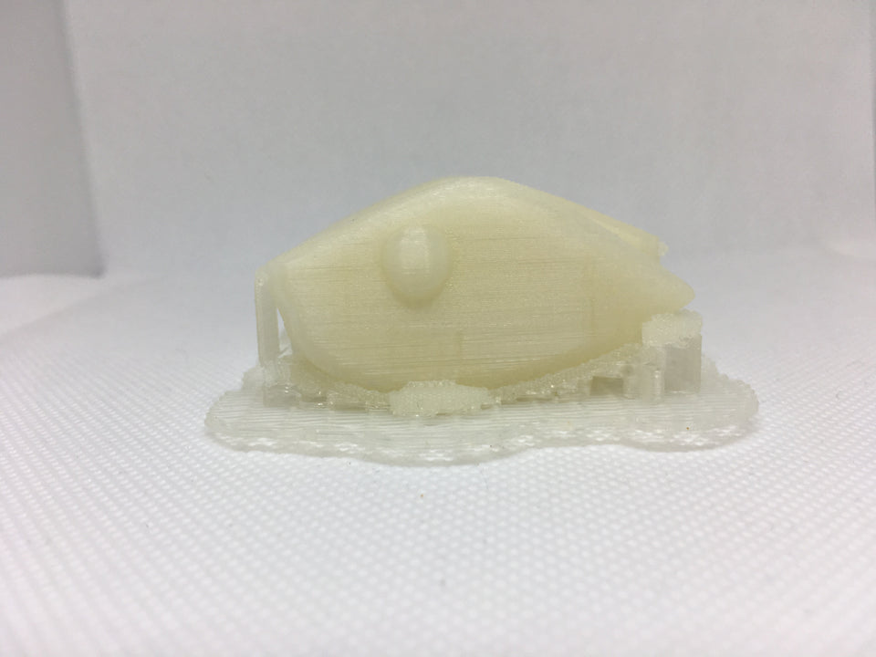 ADJUSTABLE WEIGHT LIPLESS CRANKBAIT BLANKS 3D PRINTED(PEARL/UV BLUE)
