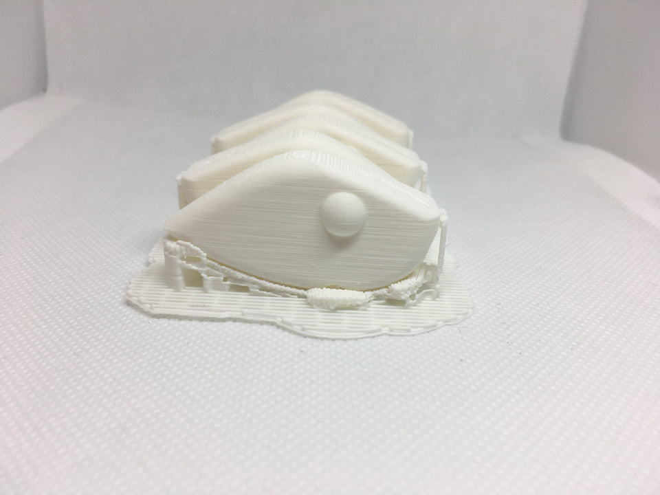 ADJUSTABLE WEIGHT LIPLESS CRANKBAIT BLANKS 3D PRINTED (WHITE)