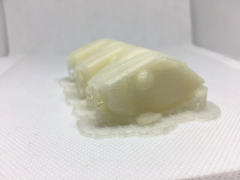 ADJUSTABLE WEIGHT LIPLESS CRANKBAIT BLANKS 3D PRINTED(PEARL/UV BLUE)