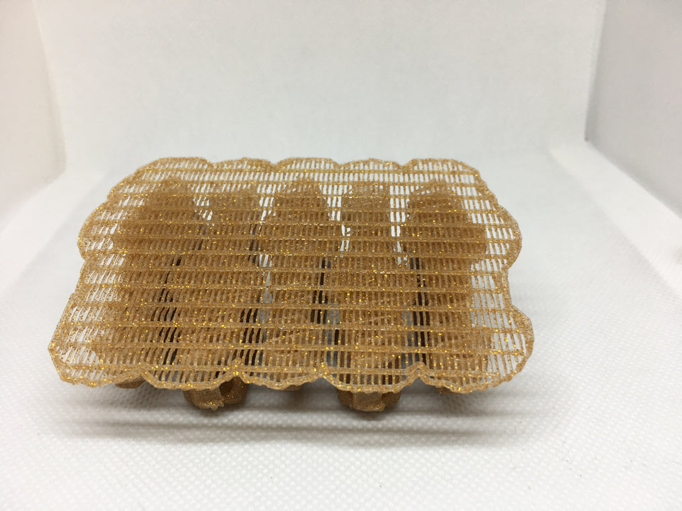 ADJUSTABLE WEIGHT LIPLESS CRANKBAIT BLANKS 3D PRINTED(GOLD GLITTER/GLOW)