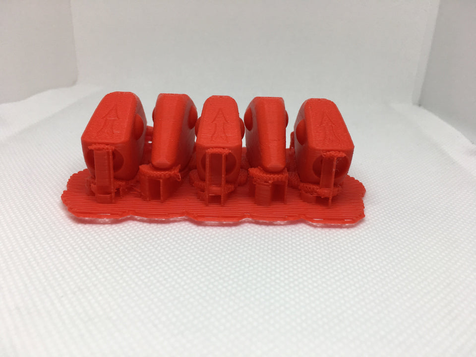 ADJUSTABLE WEIGHT LIPLESS CRANKBAIT BLANKS 3D PRINTED (REDISH ORANGE)