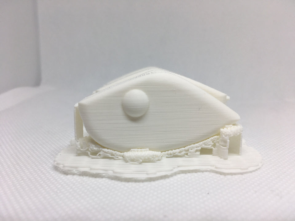 ADJUSTABLE WEIGHT LIPLESS CRANKBAIT BLANKS 3D PRINTED (WHITE)