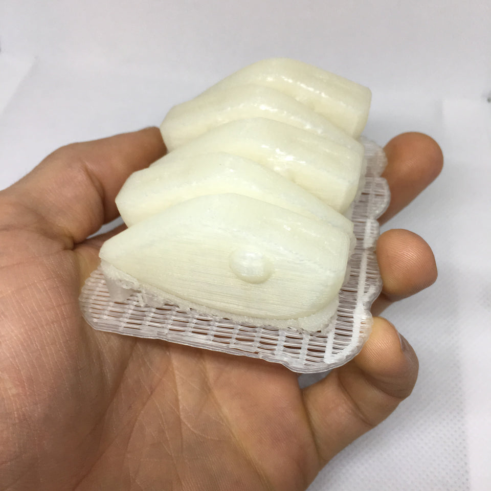 LIPLESS CRANKBAIT 2 INCH BLANK 3D PRINTED FRESH OFF THE PRINTER (UV BLUE)