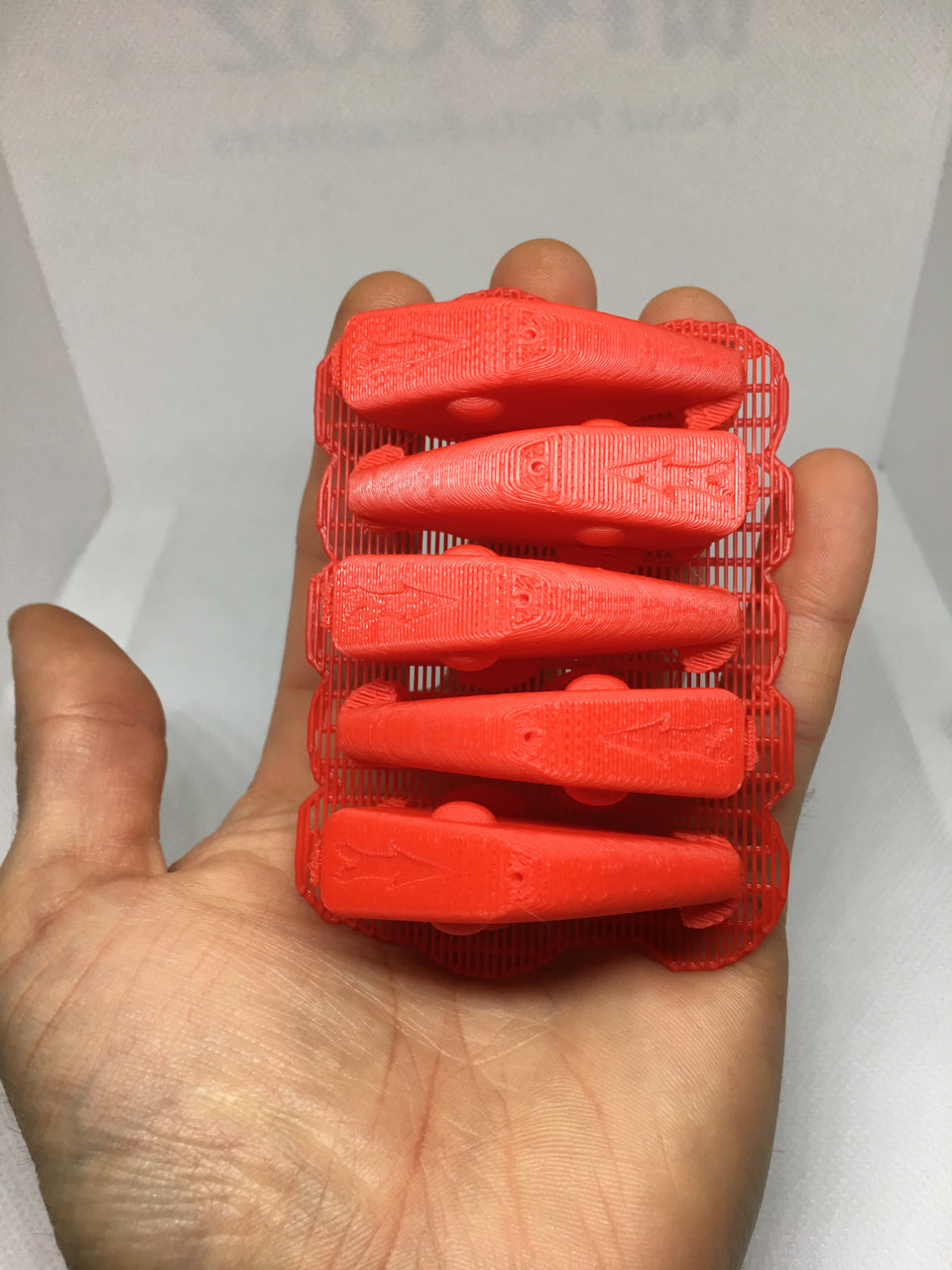 ADJUSTABLE WEIGHT LIPLESS CRANKBAIT BLANKS 3D PRINTED (REDISH ORANGE)