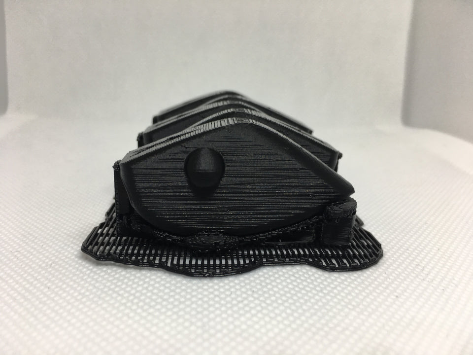 ADJUSTABLE WEIGHT LIPLESS CRANKBAIT BLANKS 3D PRINTED(BLACK)