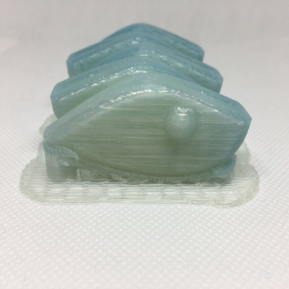 LIPLESS CRANKBAIT 2 INCH BLANK 3D PRINTED FRESH OFF THE PRINTER (UV BLUE)