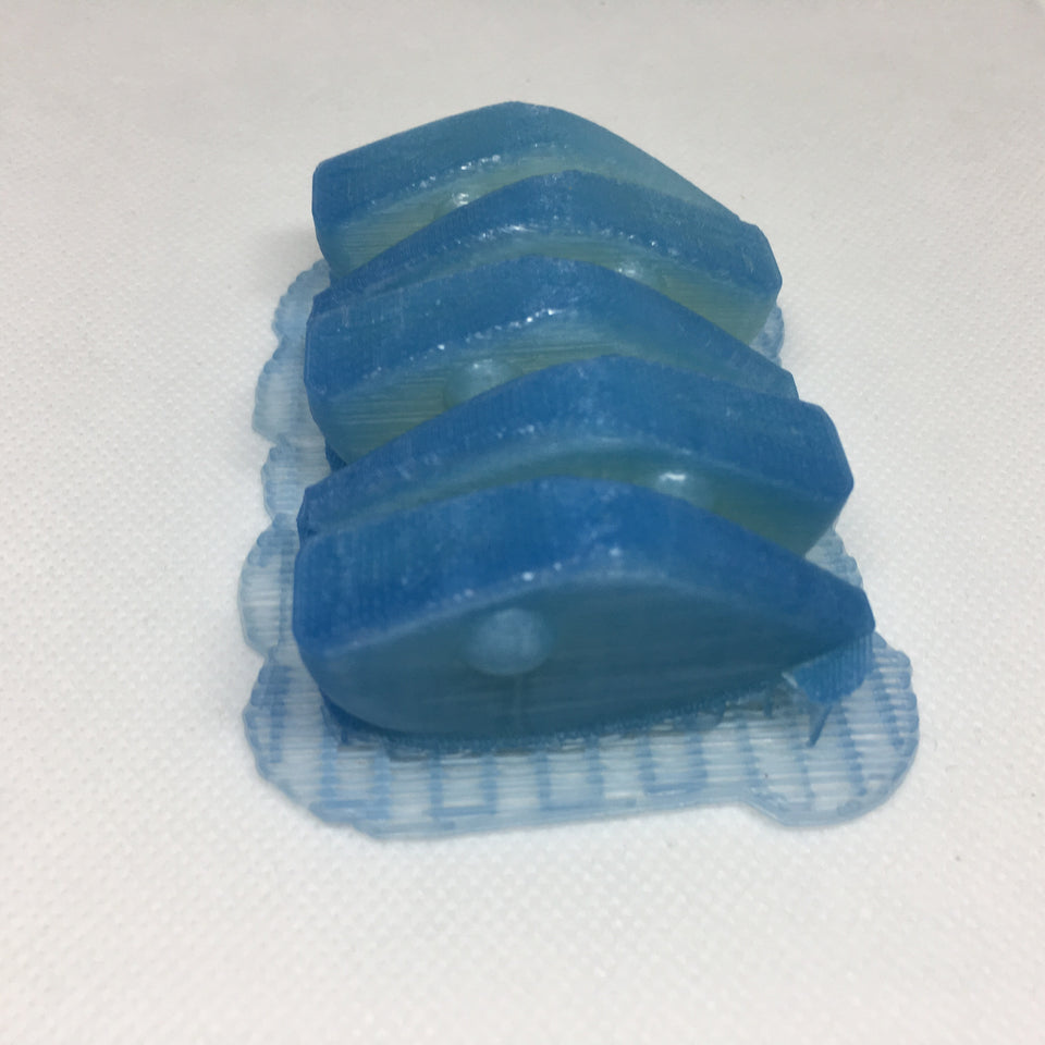 LIPLESS CRANKBAIT 2 INCH BLANK 3D PRINTED FRESH OFF THE PRINTER (UV BLUE)