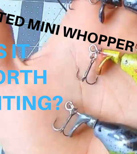 3D PRINTED MINI WHOPPER PLOPPER FISHING LURE TEST
