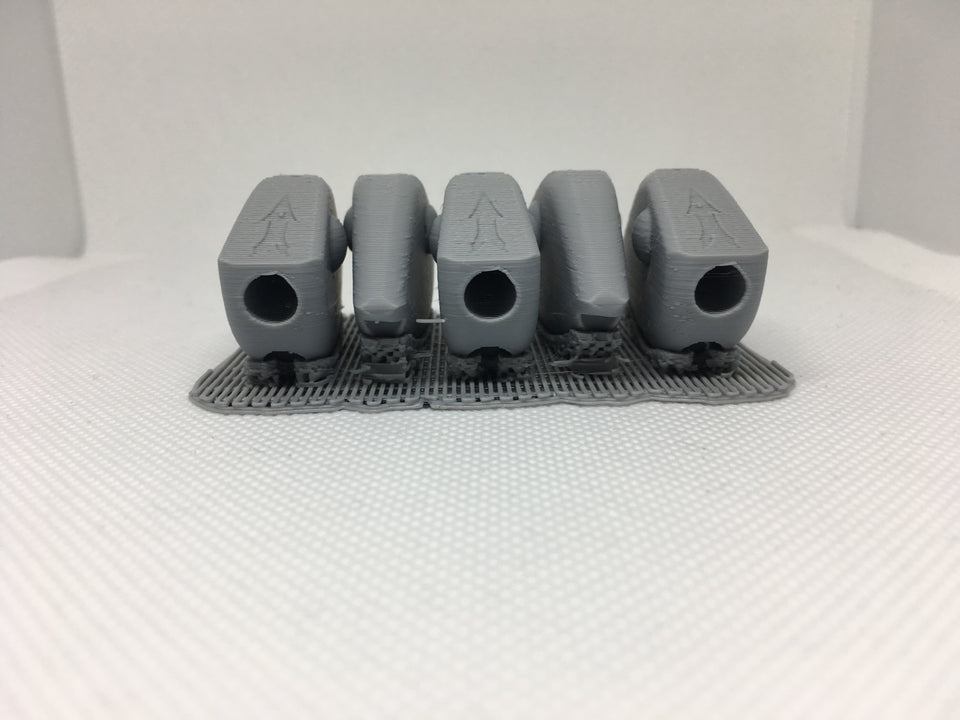 LIPLESS CRANKBAIT 2 INCH BLANK 3D PRINTED FRESH OFF THE PRINTER (GREY)