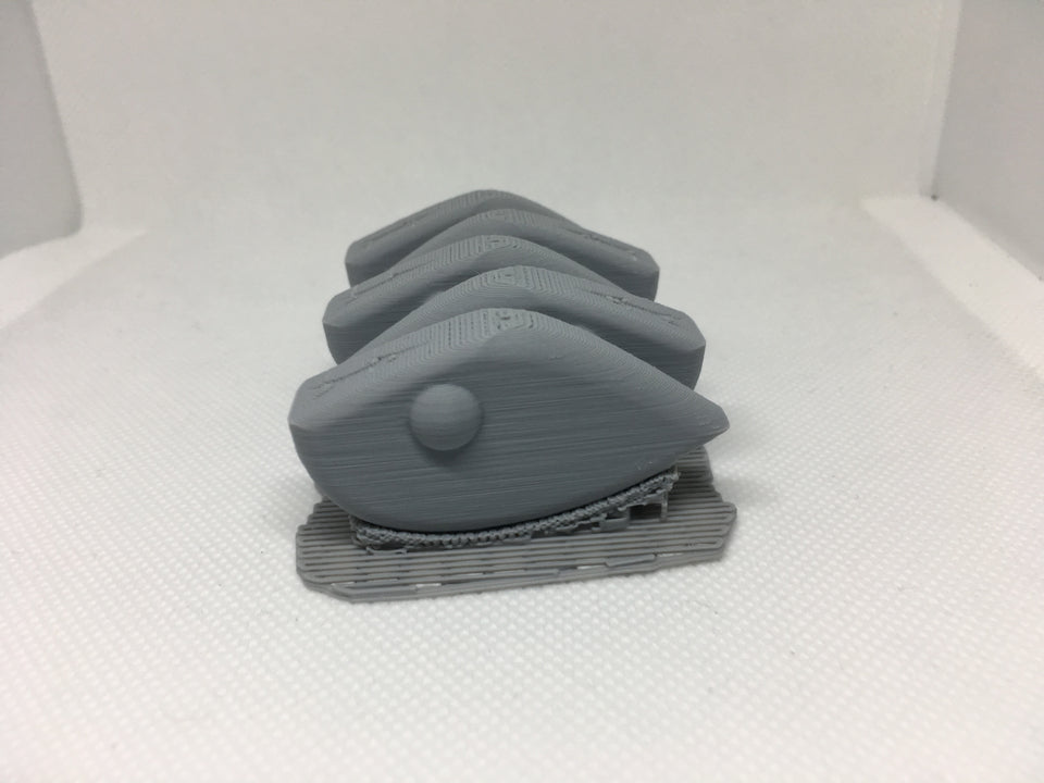 LIPLESS CRANKBAIT 2 INCH BLANK 3D PRINTED FRESH OFF THE PRINTER (GREY)