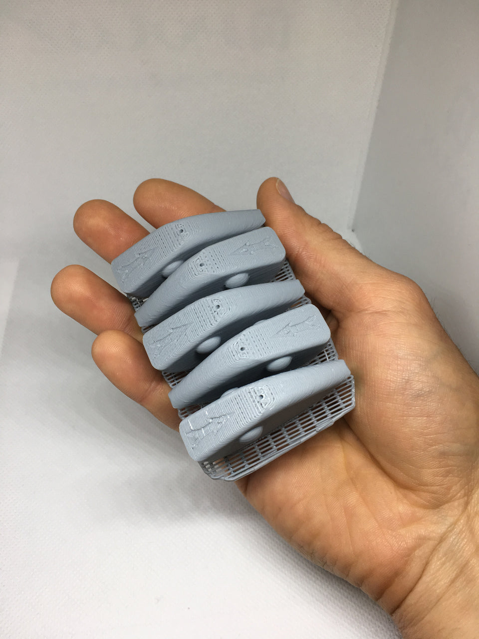 LIPLESS CRANKBAIT 2 INCH BLANK 3D PRINTED FRESH OFF THE PRINTER (GREY)