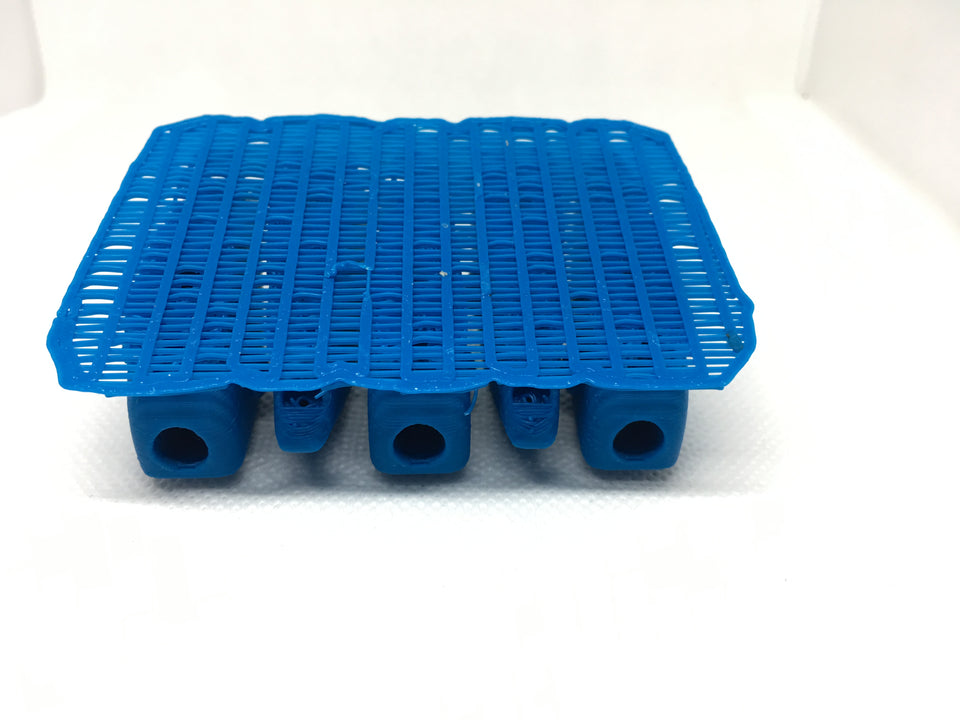 LIPLESS CRANKBAIT 2 INCH BLANK 3D PRINTED FRESH OFF THE PRINTER (BLUE)