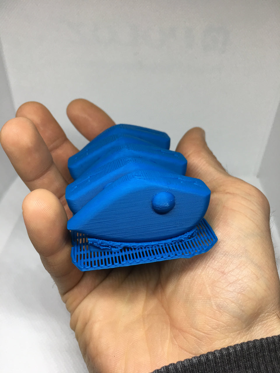 LIPLESS CRANKBAIT 2 INCH BLANK 3D PRINTED FRESH OFF THE PRINTER (BLUE)