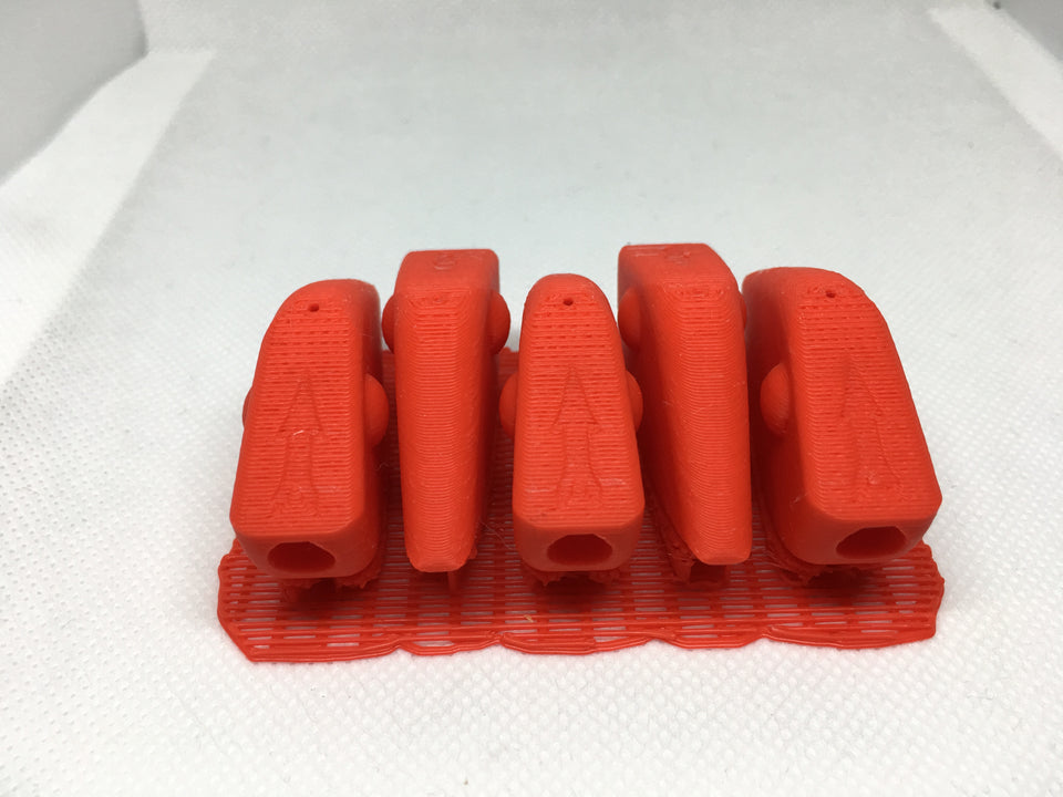 LIPLESS CRANKBAIT 2 INCH BLANK 3D PRINTED FRESH OFF THE PRINTER (RED)