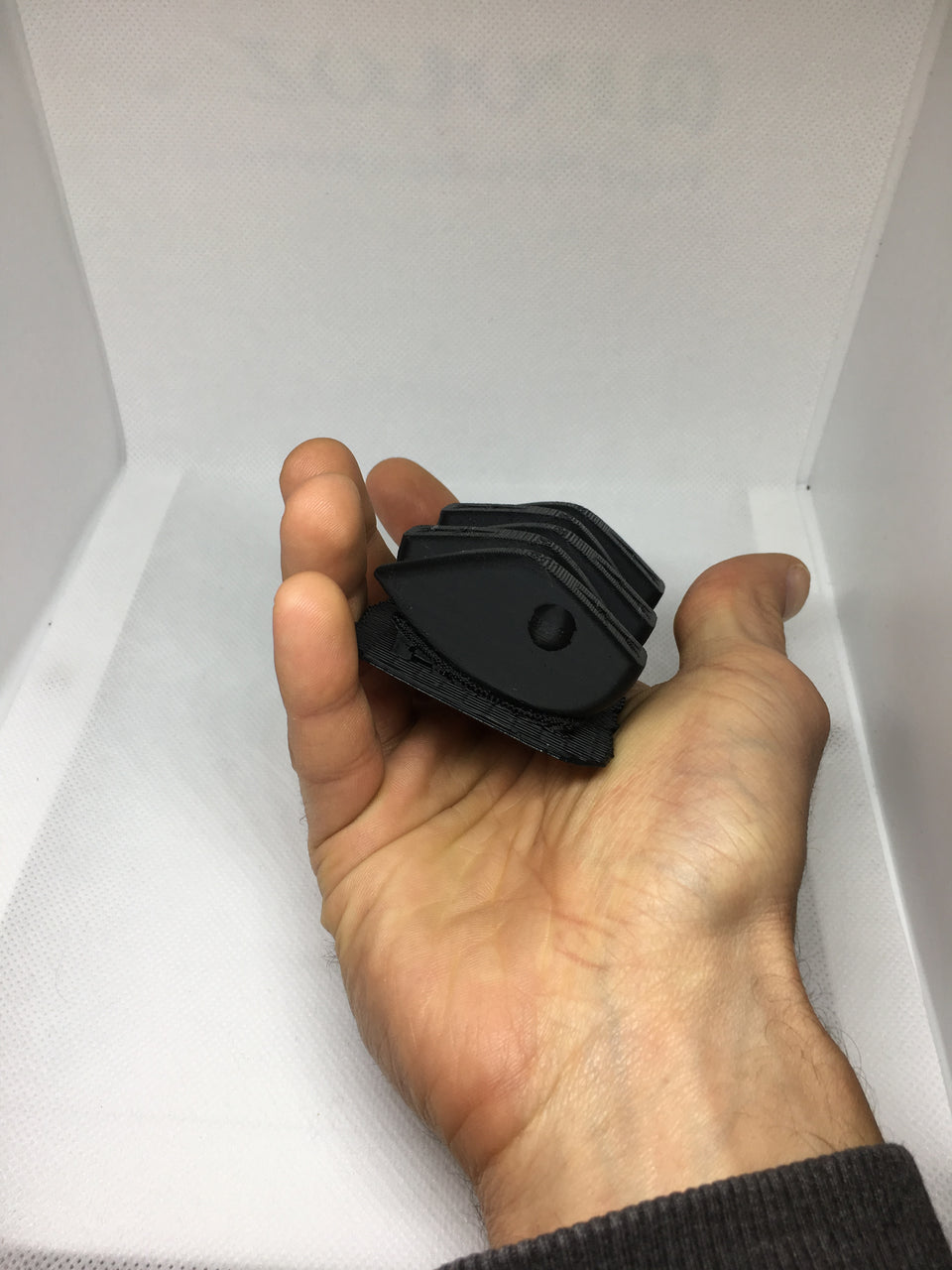LIPLESS CRANKBAIT 2 INCH BLANK 3D PRINTED FRESH OFF THE PRINTER (BLACK)