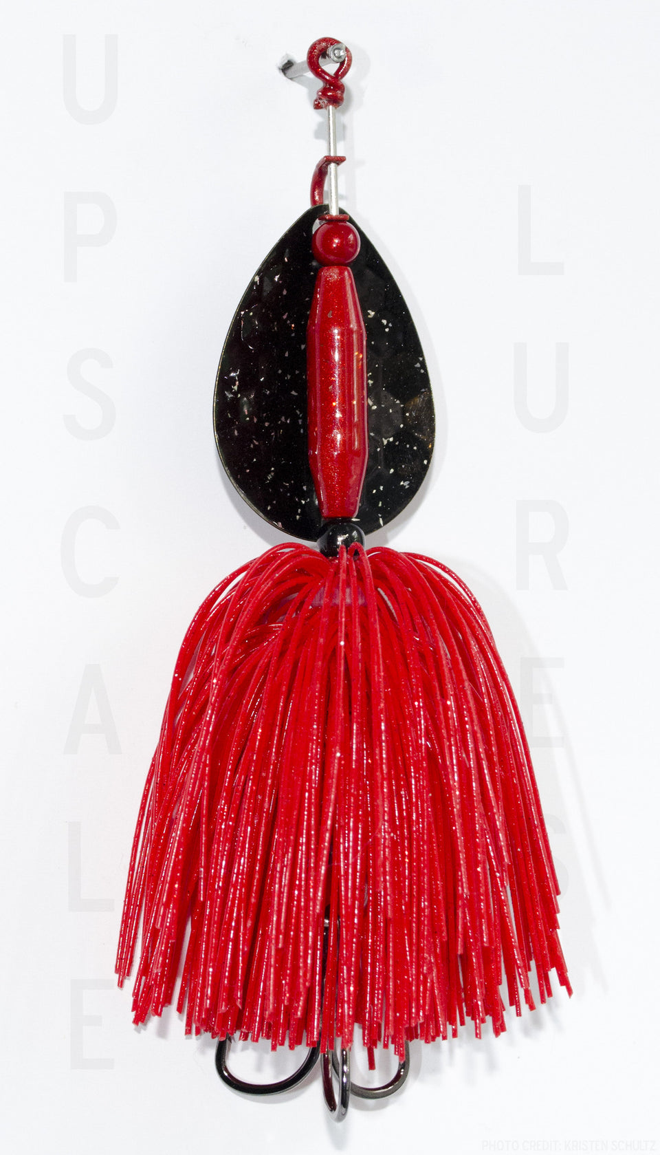 Nifty Fifty Spinner Bait Black/Red 5.5 Inches