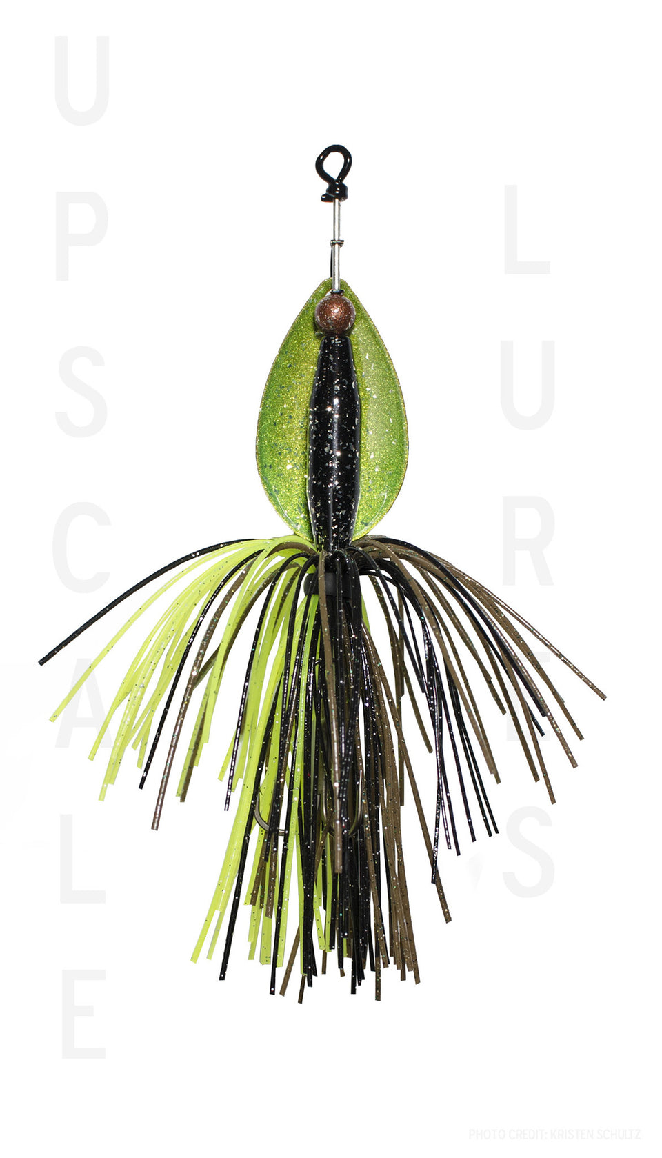 Bignormous Spinner Green/Brown/Black 5 inches-3/4oz