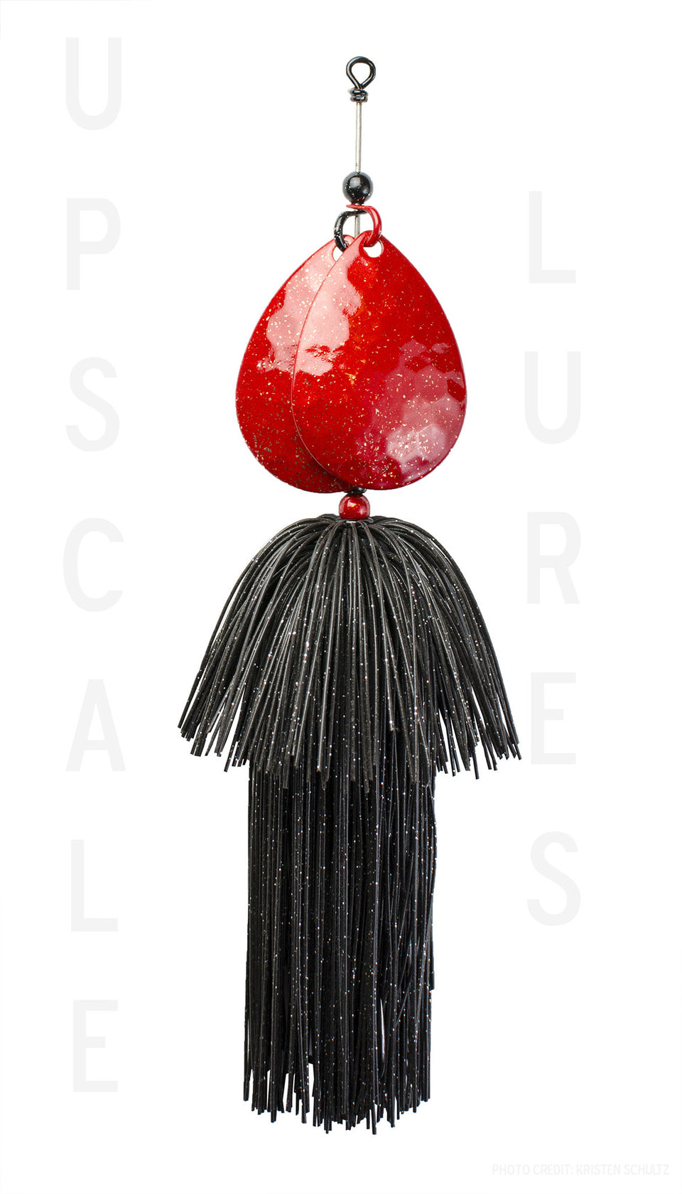 Upscale Bucktail Red/Black 8.25 Inches