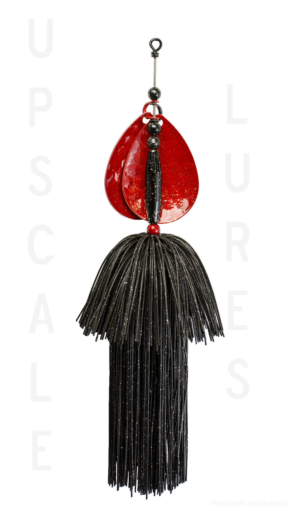 Upscale Bucktail Red/Black 8.25 Inches