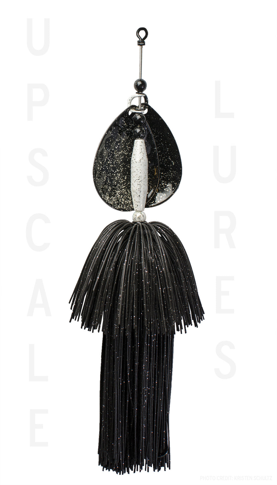 Upscale Bucktail White/Black 8.25 Inches