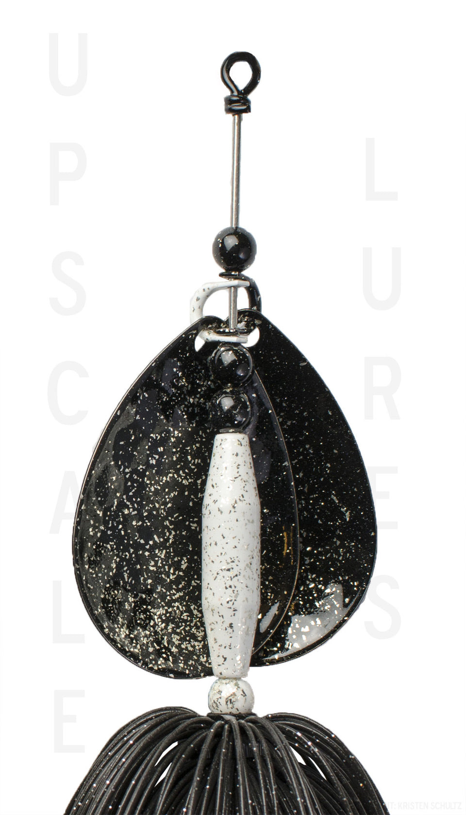 Upscale Bucktail White/Black 8.25 Inches