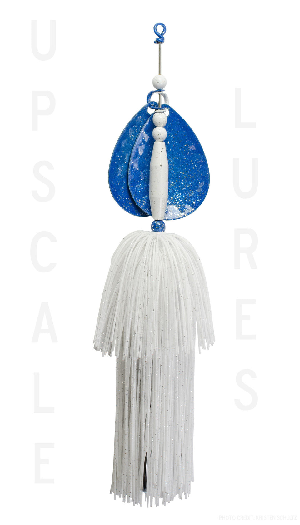 Upscale Bucktail Blue/White 8.25 Inches