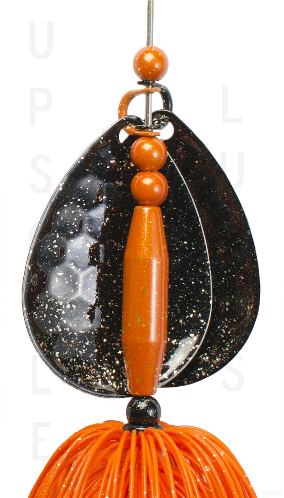 Upscale Bucktail Black/Orange 8.25 Inches