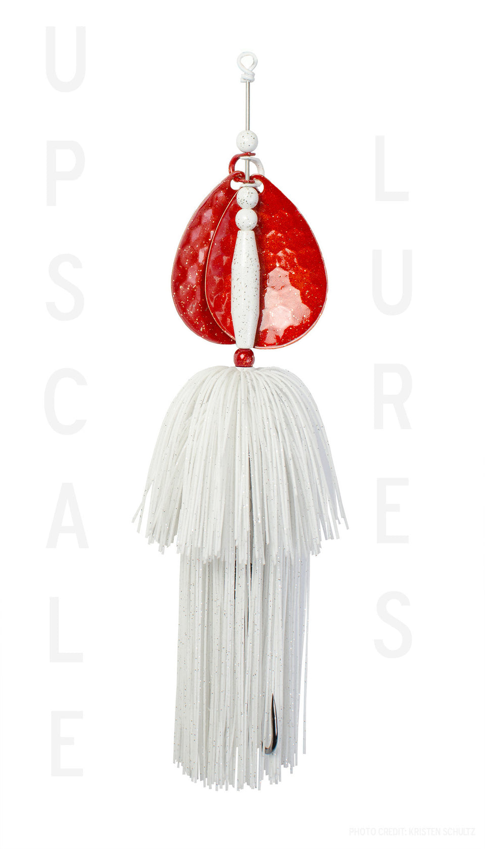 Upscale Bucktail Red/White 8.25 Inches