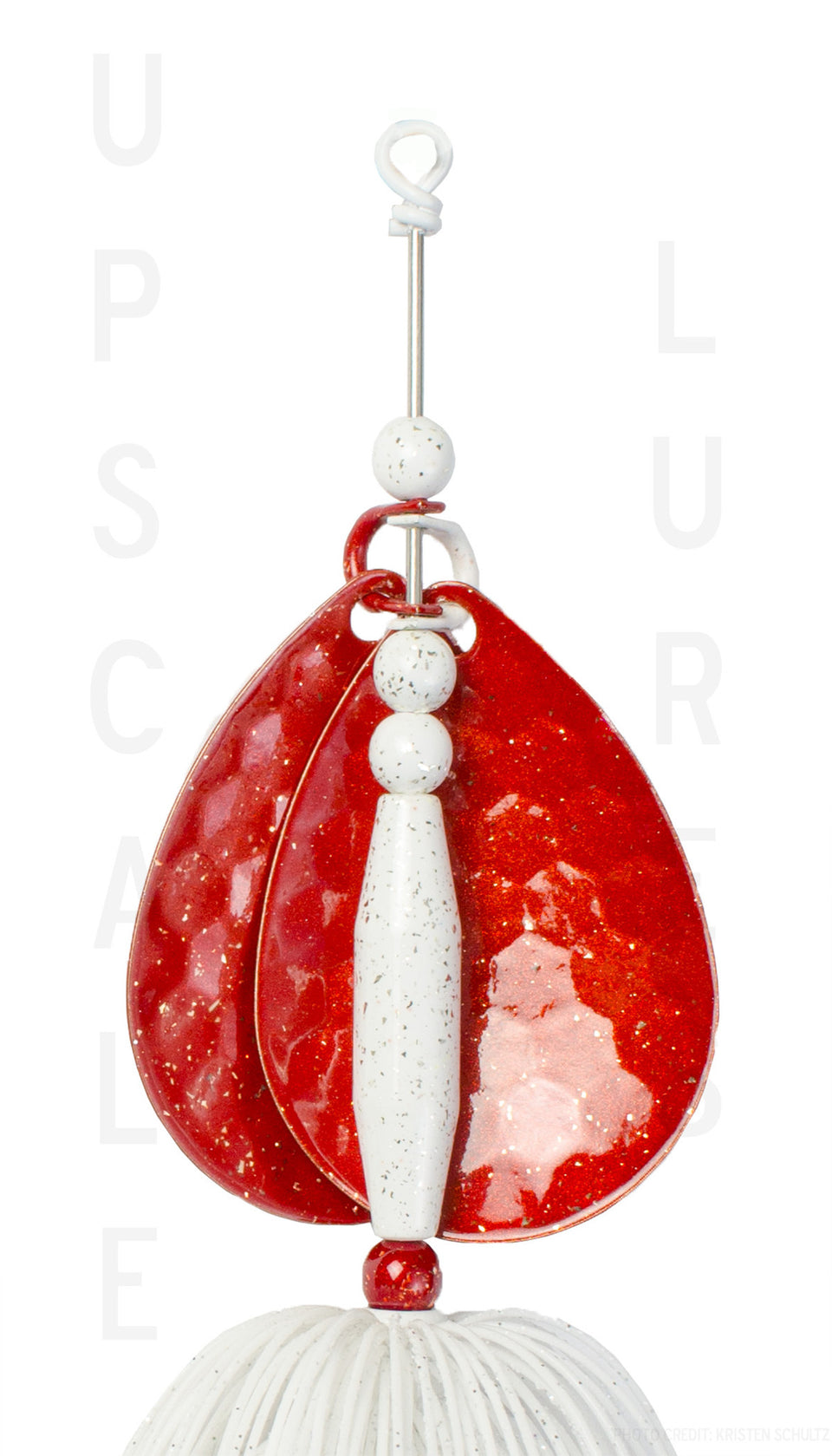 Upscale Bucktail Red/White 8.25 Inches