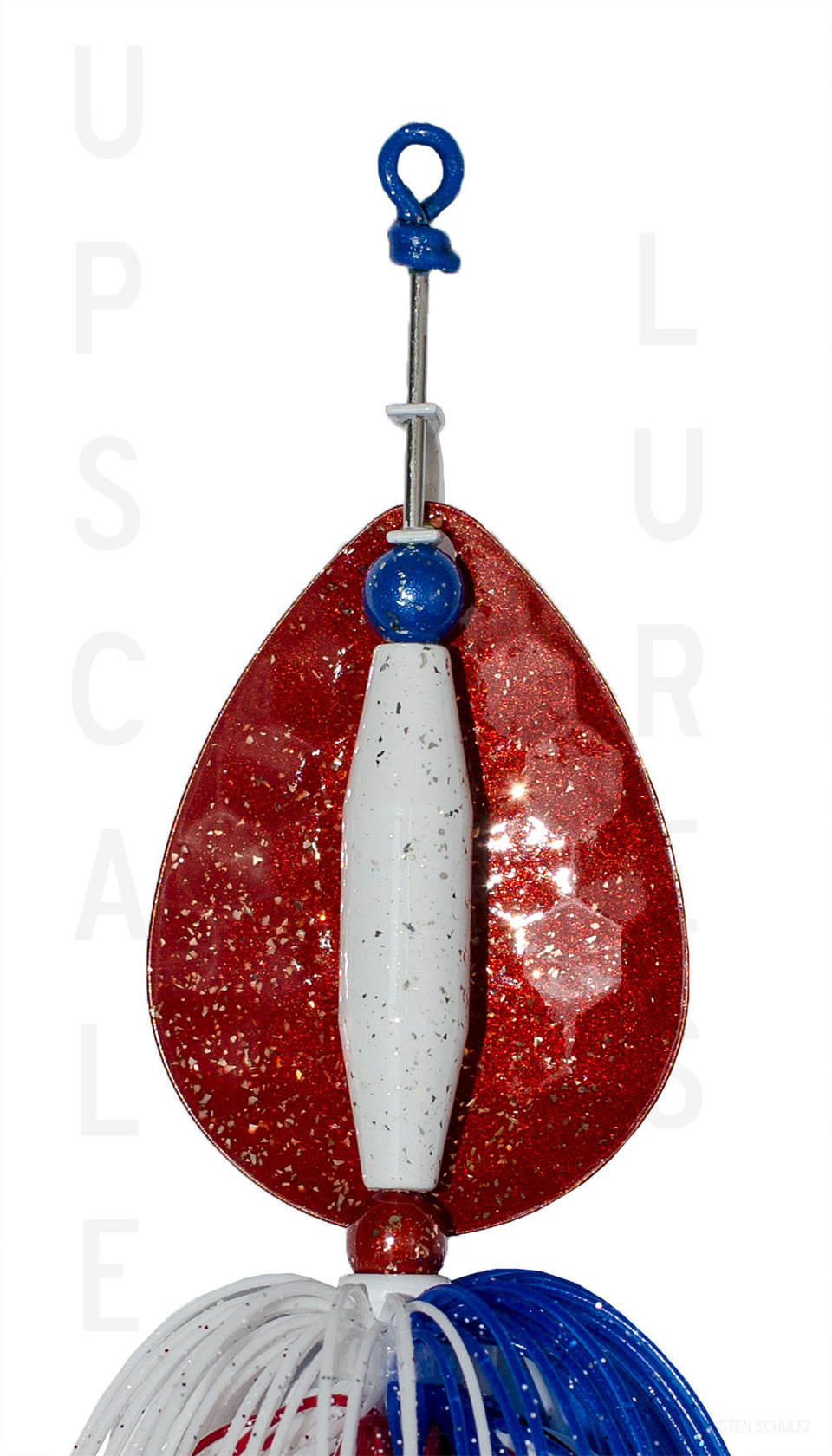 Nifty Fifty Spinner Bait RED WHITE AND BLUE 5.5 Inches